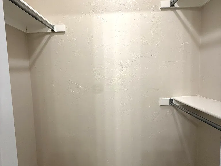 One of the his and her closets. Second closet is on the other side of the wall.