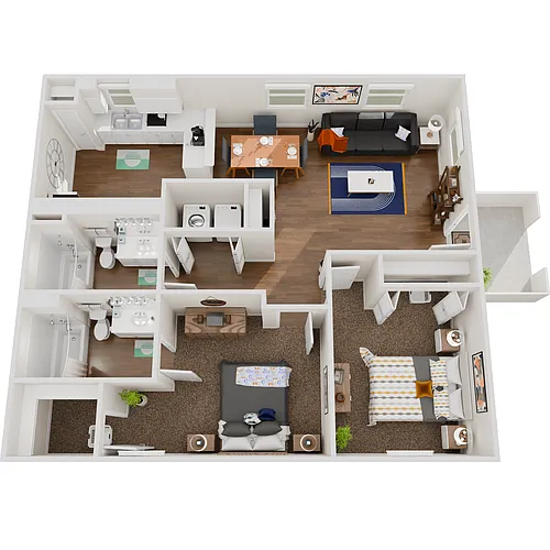 Floor plan Julep Flats-B2