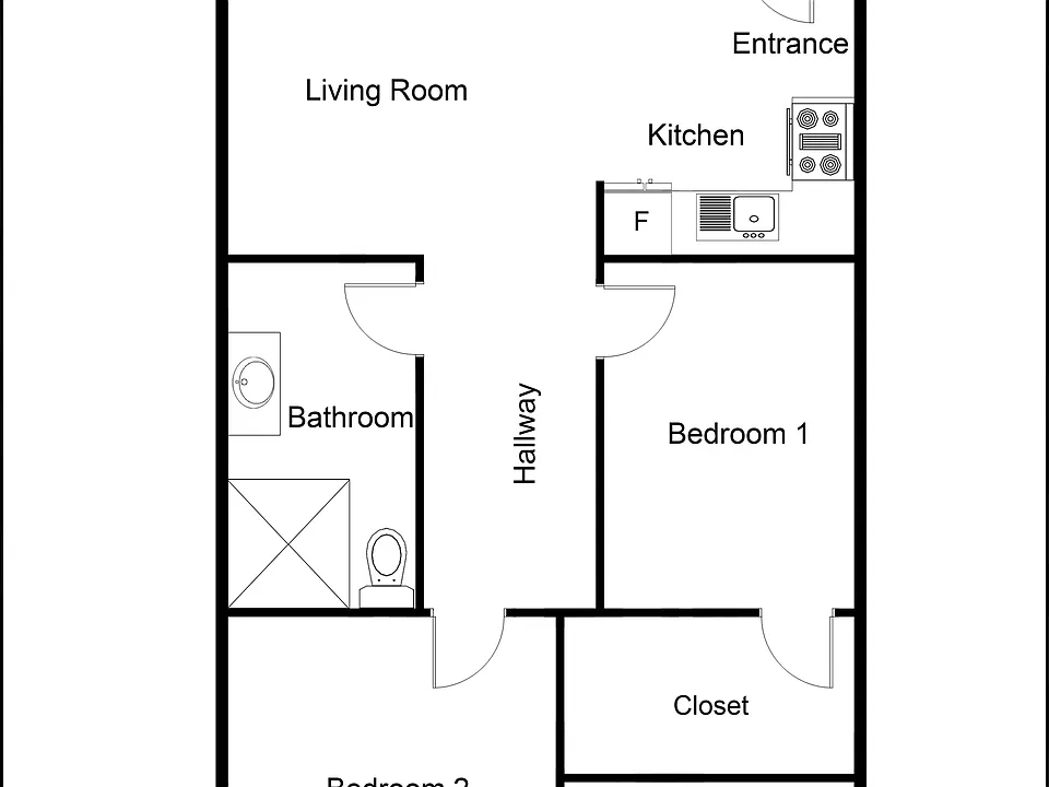 Moultrie Valley Two Bedroom Floor Plan