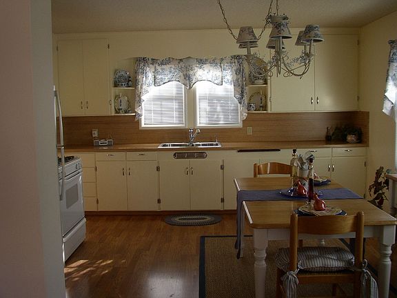 Large kitchen with dining area
