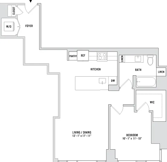 One Bedroom A26 - 928 Sq. Ft. - Residences 2005-3605 One Bedroom A26 - 928 Sq. Ft. - Residences 2005-3605
