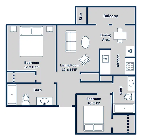 Floor plan Plan F