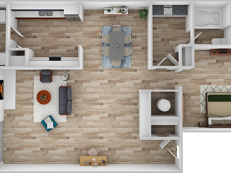 1 Bedroom | 1 Bath | 810 SF 1 Bedroom | 1 Bath | 810 SF