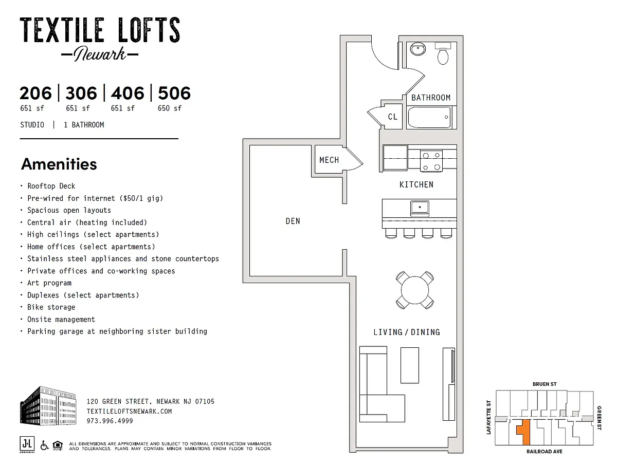Floor plan Studio With Office - 3rd Floor