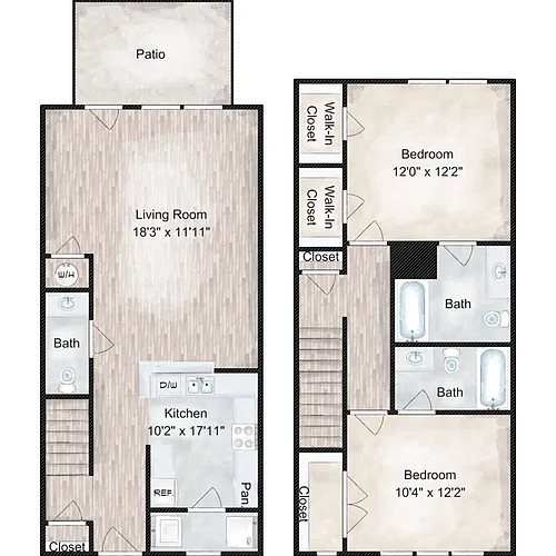 Floor plan Townhome B