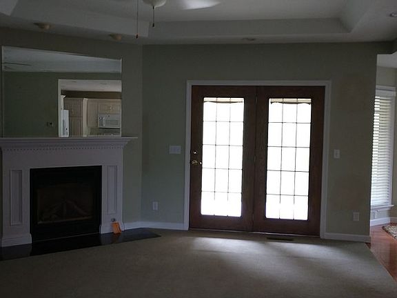 Living room with gas fireplace