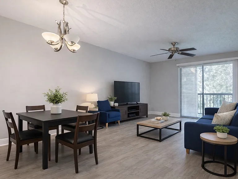 Living and dining area