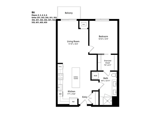Floor plan B6