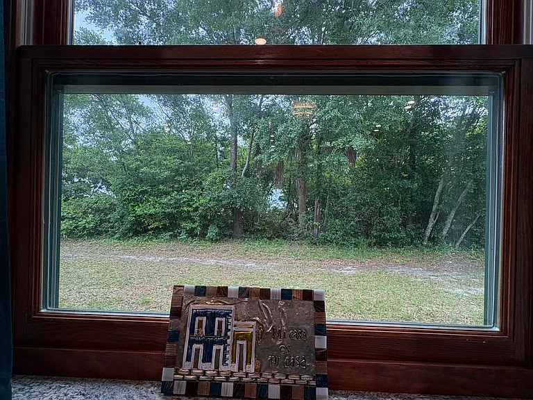 Water view from kitchen window.