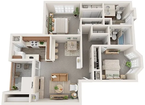 Floor plan B3