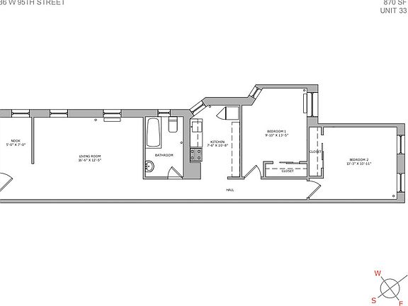 2nd image of 336 W 95th St #33