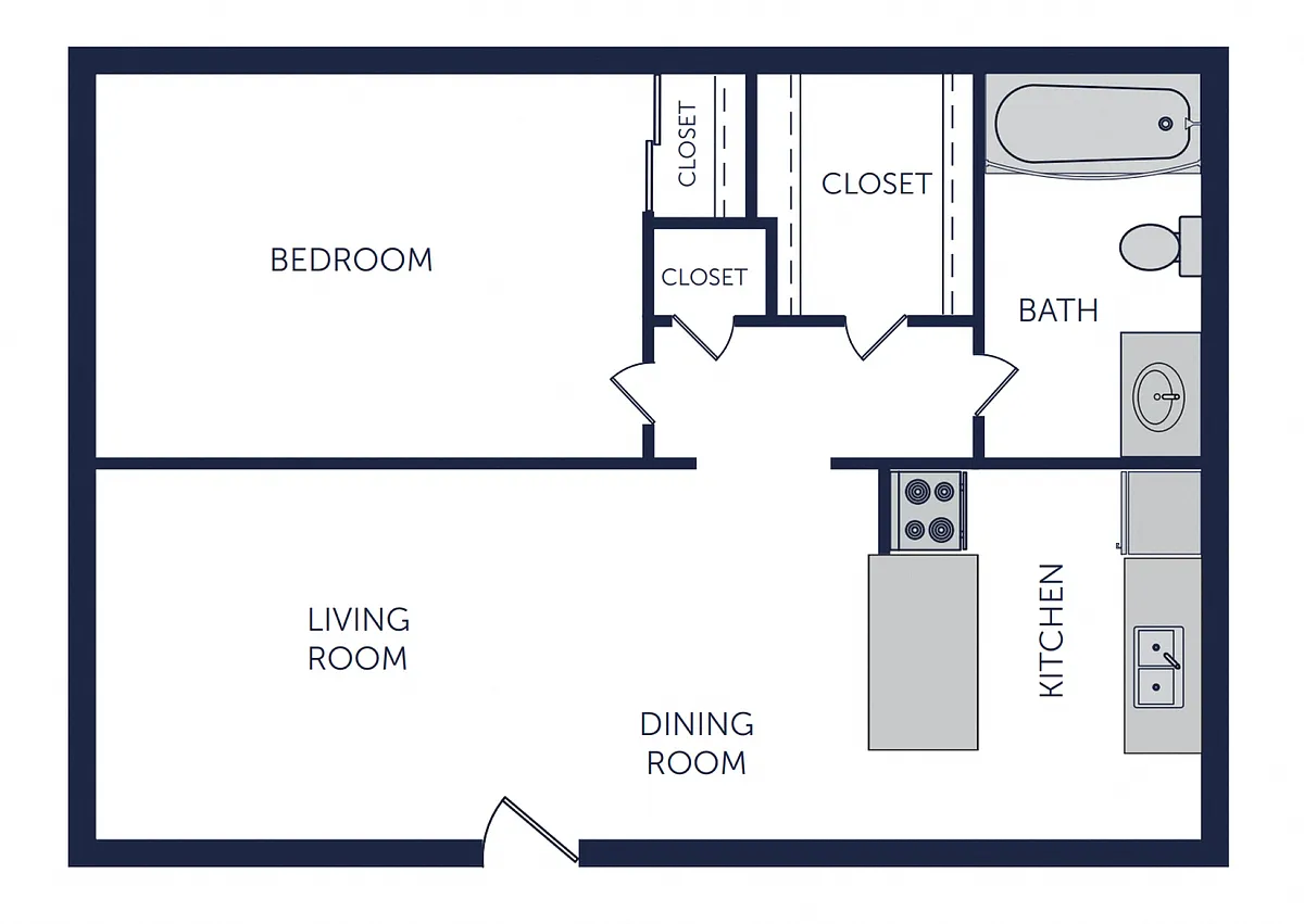 Floor plan 1 Bedroom