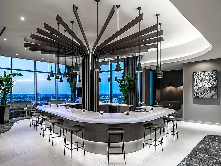 27th Floor Sky Lounge with Bar Area