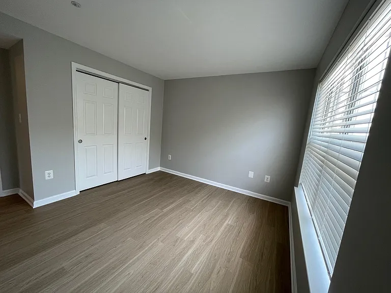 Bedroom next to guest bathroom