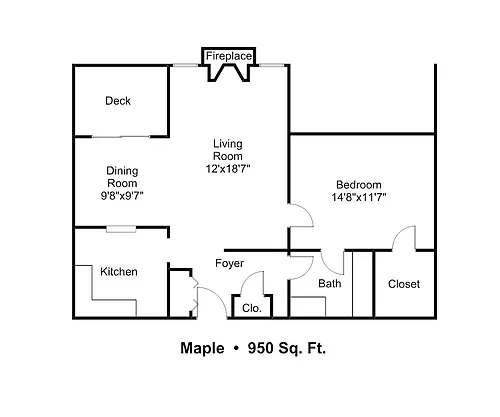 Floor plan Maple
