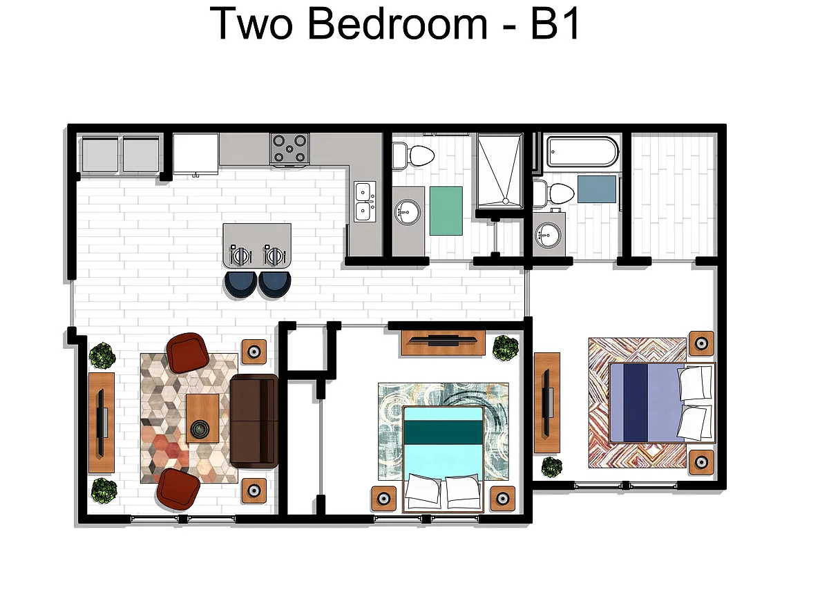 Floor plan 2X2