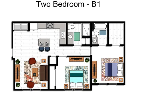 Floor plan 2X2