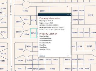 Pn 387926 40 Horizon City Ests Lot 32, El Paso, TX 79928