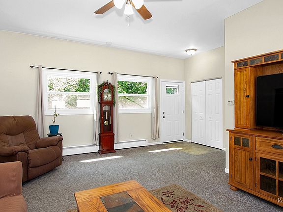 Facing front door