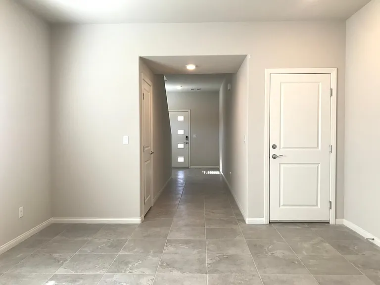 View of entryway from dining room
