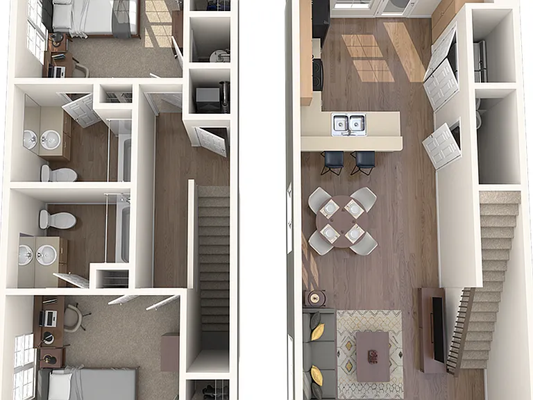 2 Bedroom Townhome 2 Bedroom Townhome