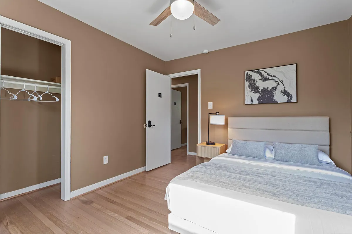 Photo 1 of 10 - Midage Blvd - Sandston, VA Room 3Above Second Floor (Upstairs) - Comfortable bedroom + bedside table + lamp + 10" mattress + all new bedroom furniture - Midage Blvd