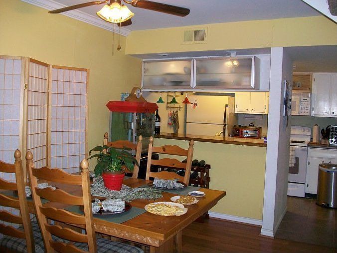 Dining and kitchen
