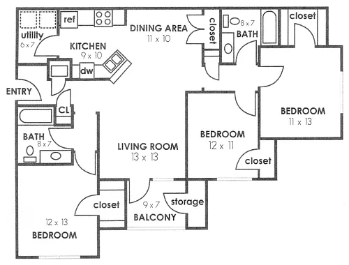 Floor plan C1