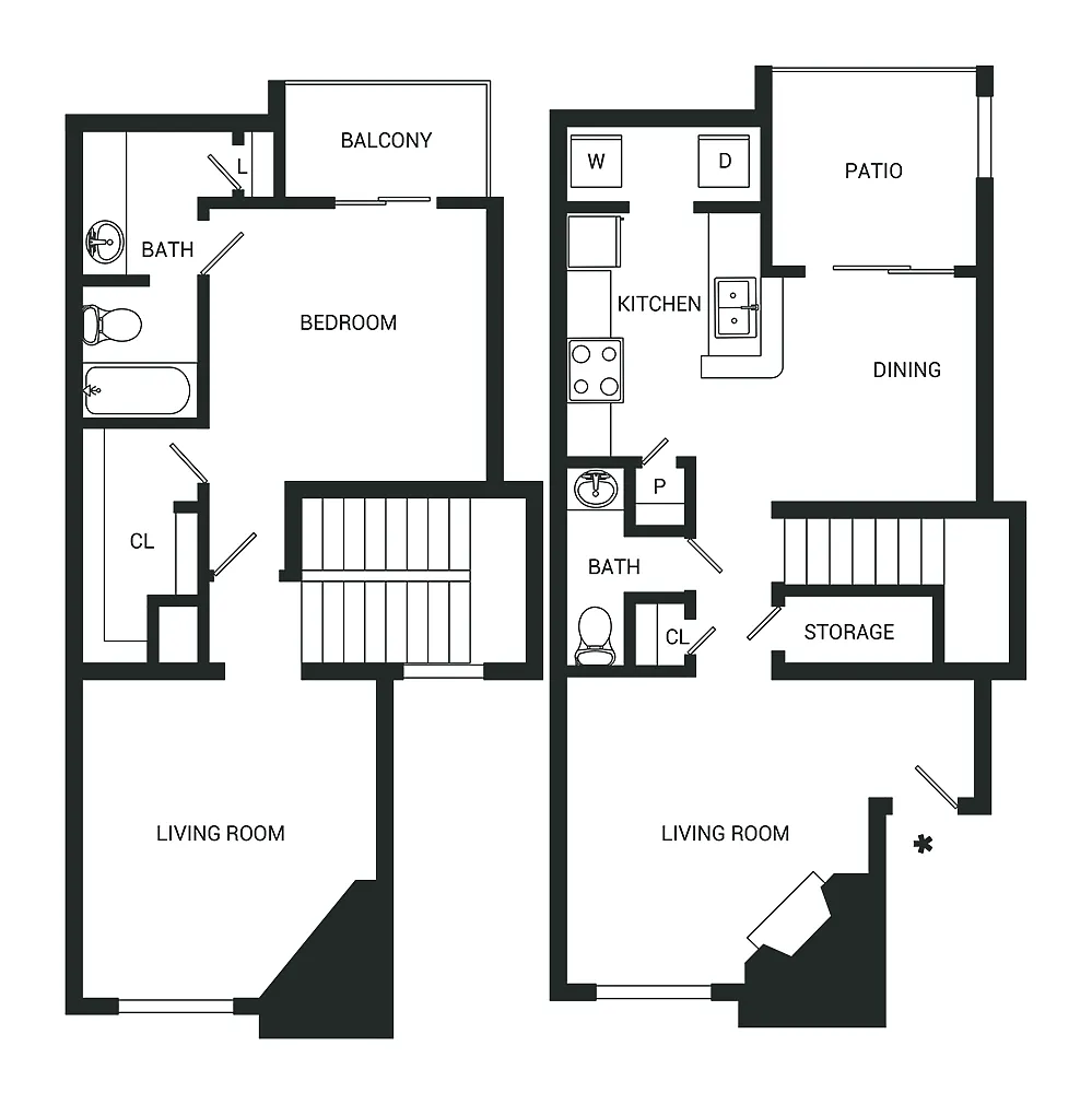 Floor plan Emery Townhomes
