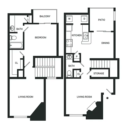 Floor plan Emery Townhomes