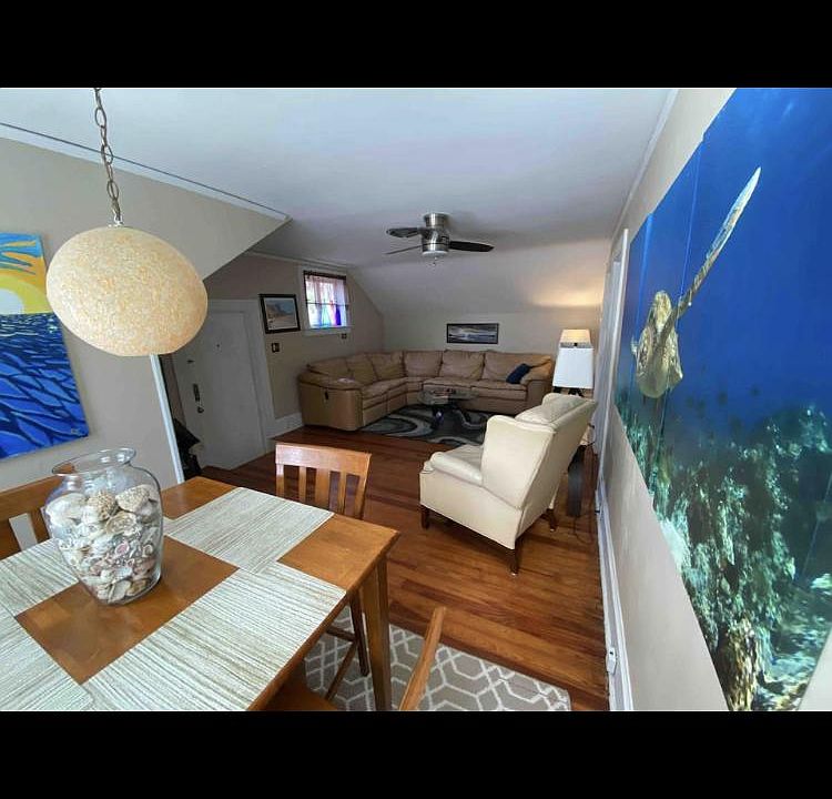 Living area taken with wide angle lens