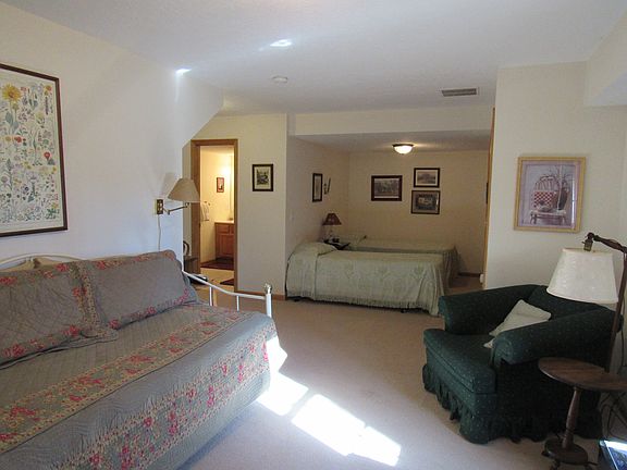 bedroom and bath downstairs 