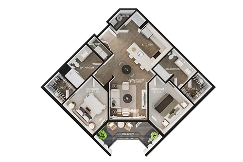 Floor plan B1