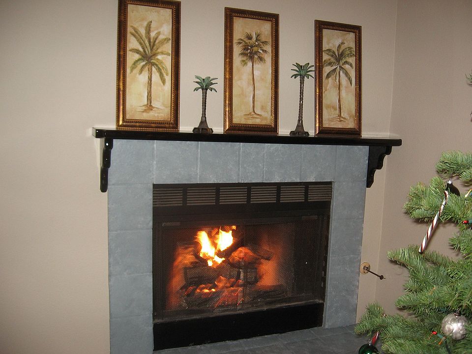 Fireplace in living room
