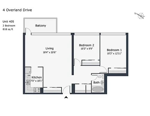 Floor plan 50056B-405