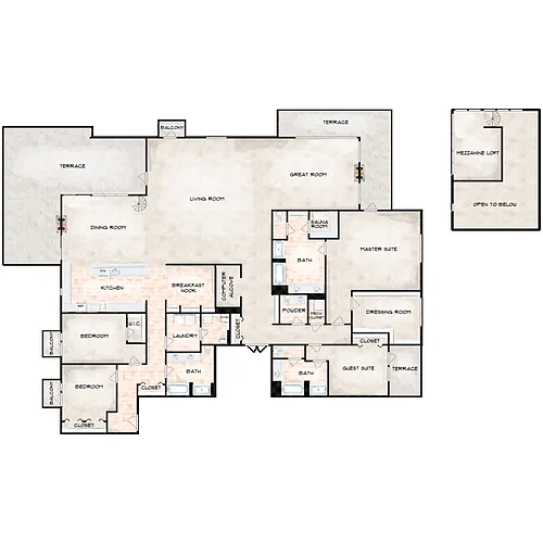 Floor plan Grandview Penthouse