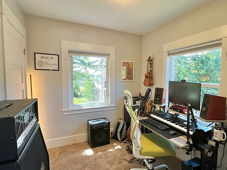 First floor bedroom doubles nicely as a home office