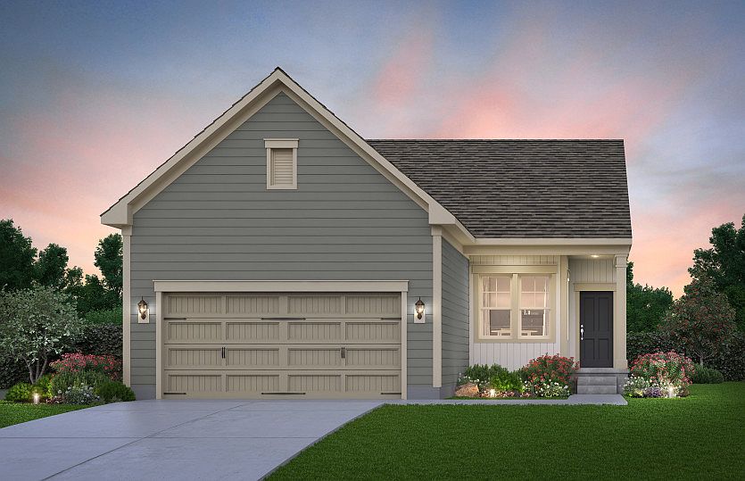 Noir Hill Exterior Rendering - Elevation 1 at Montebello in Sterling, VA.