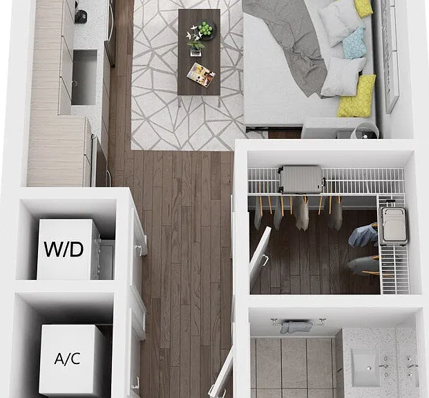 ST1-WHU floor plan Grove Central Residences