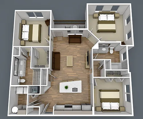 Floor plan 2C