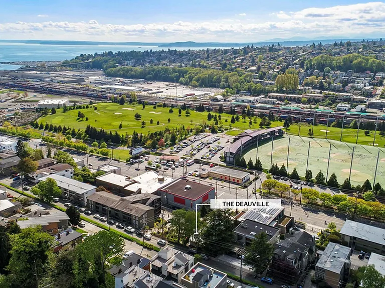 Aerial view looking west/southwest.