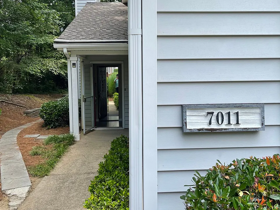 Entrance to unit