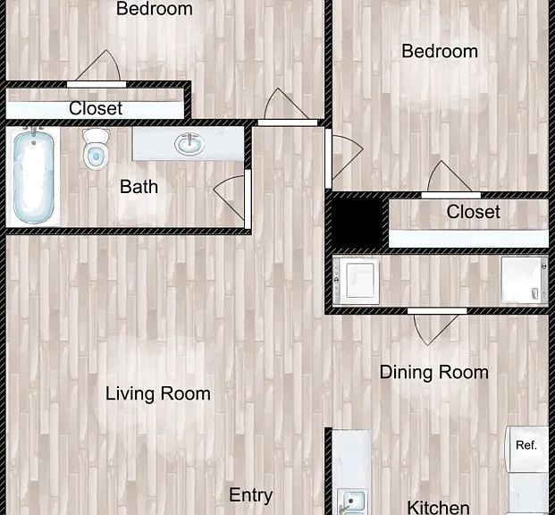 The Clark Floorplan Diagram
