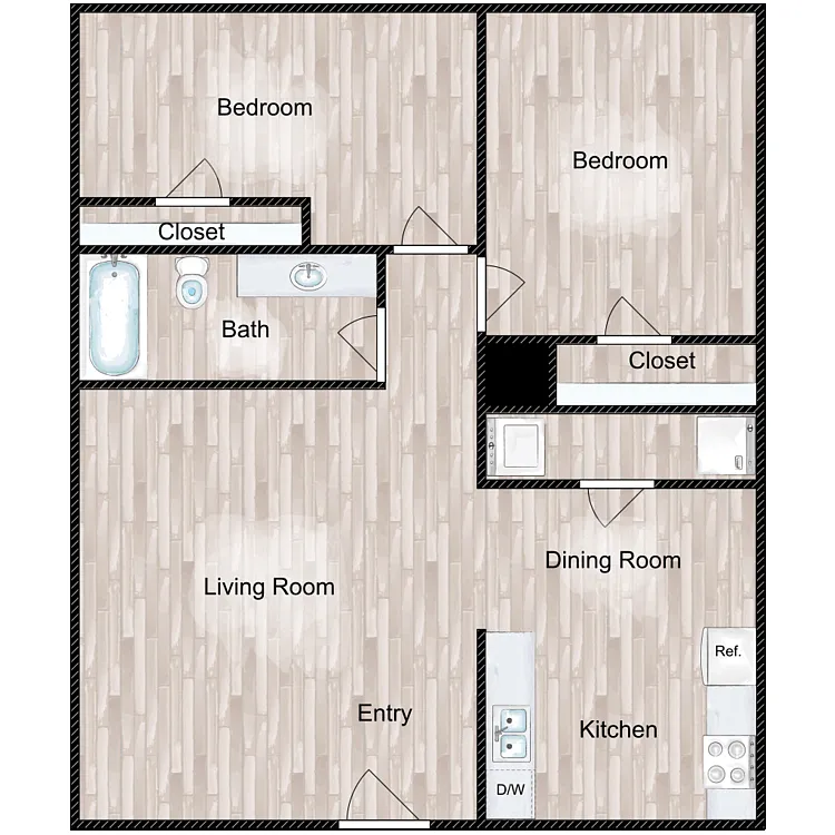 Floor plan The Clark