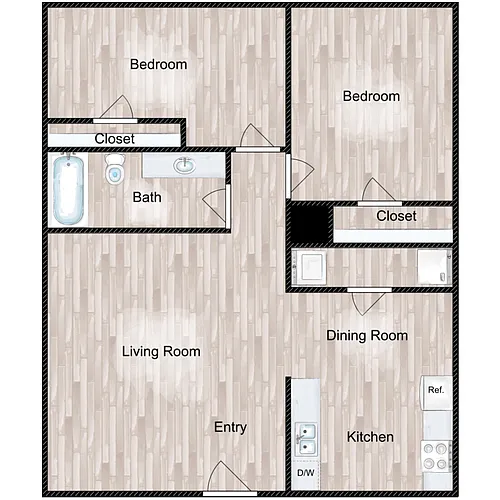 Floor plan The Clark