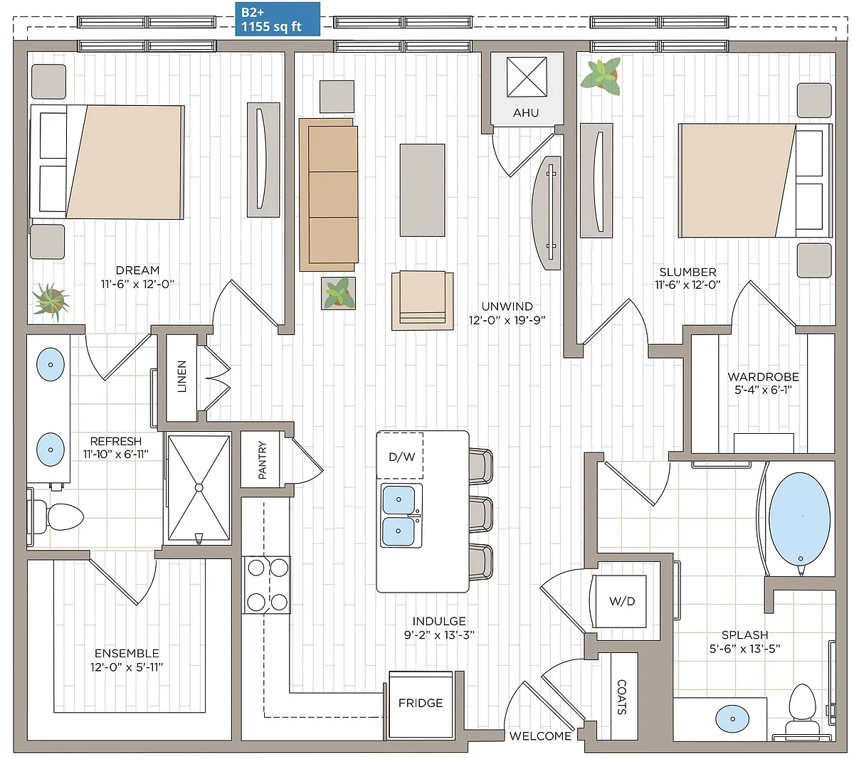 Floor plan B2