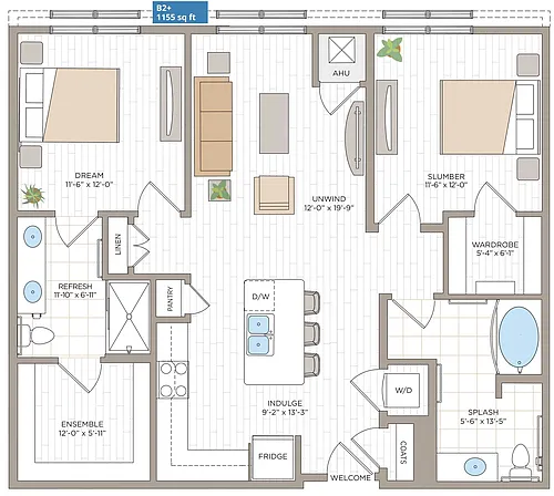 Floor plan B2