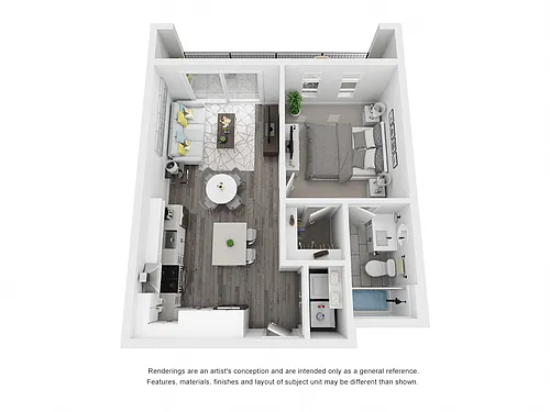 Floor plan 1x1A
