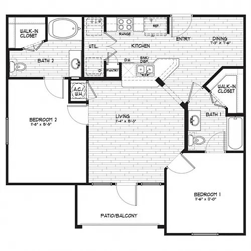 Floor plan B1 - Harbor Shores I