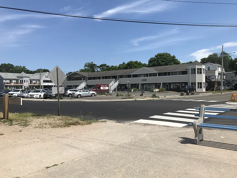 Exterior view of the condo from the beach